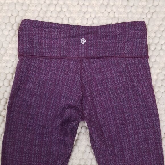 Lululemon Wunder Under Pant *Textured Ziggy Wee September Plum - Picture 5 of 5